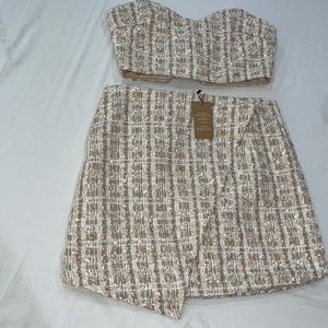 crop top and skirt set